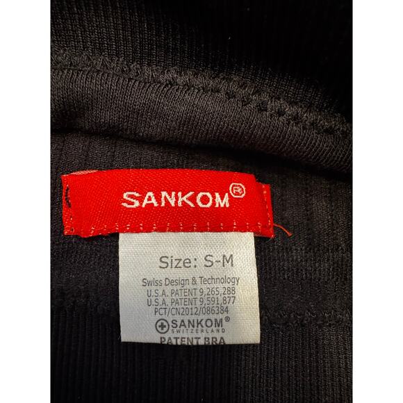 New Without Tags SANKOM Patent Aloe Vera Support & Posture Black Bra Sz S/M - Picture 3 of 4